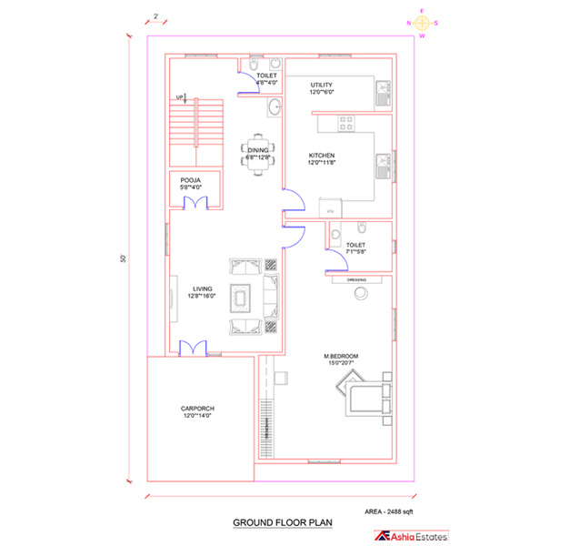 30x50-west-face-vastu-house-plan